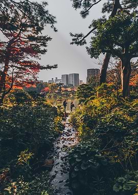 People inside Asian Garden