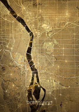 portland map gold