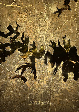 sydney map gold