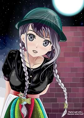 Digital fantasy night look