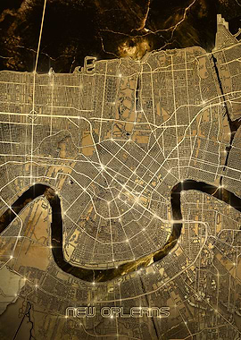 new orleans map gold