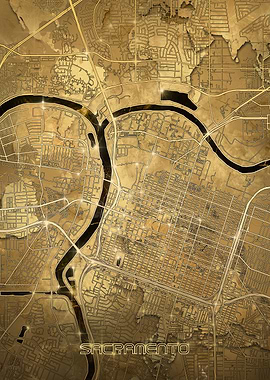 sacramento map gold