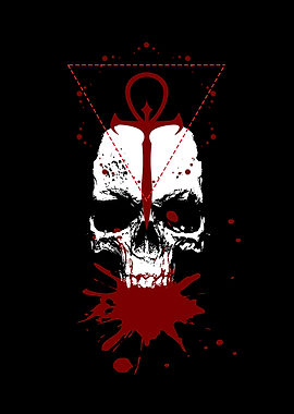 Vampire Skull Black
