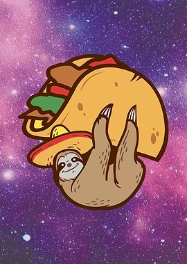 Galaxy Taco Sloth