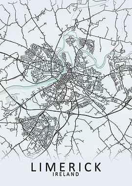 Limerick White City Map