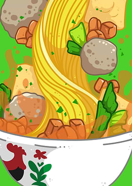 Indonesian Chicken Noodles