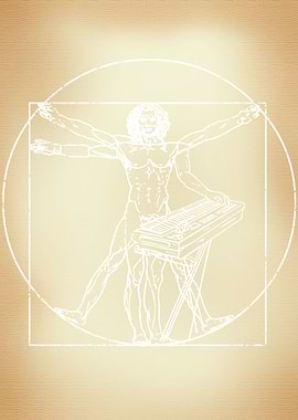 Vitruvian Man Keyboard