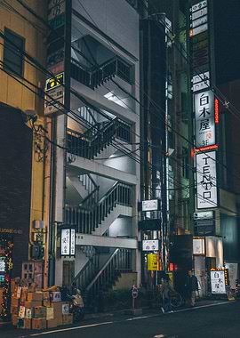 Neon Lights In Japan