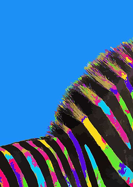 Pop art zebra 2