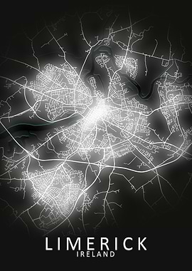 Limerick LED Glow City Map