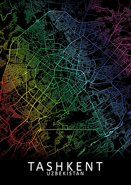 Tashkent Rainbow City Map
