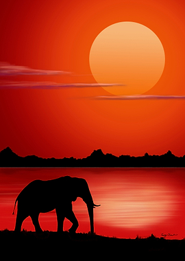 Elephant Silhouette