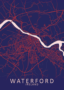 Waterford Blue City Map