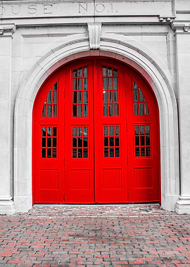Fire Engine House Door