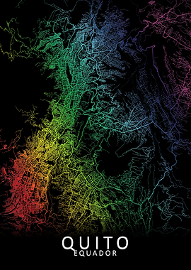 Quito Equador City Map