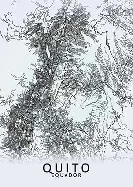 Quito Equador City Map