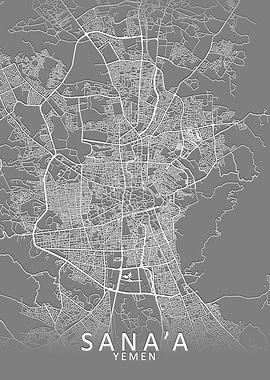 Sanaa Yemen City Map