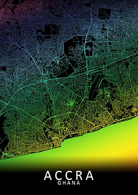 Accra Rainbow City Map