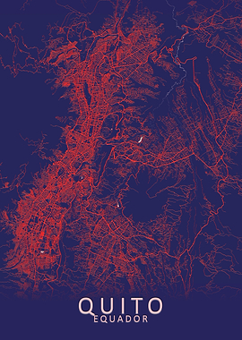 Quito Equador City Map