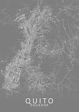 Quito Equador City Map