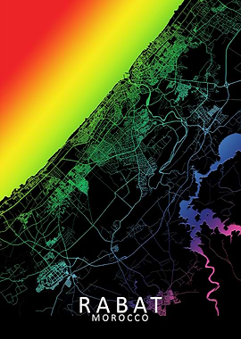 Rabat Rainbow City Map