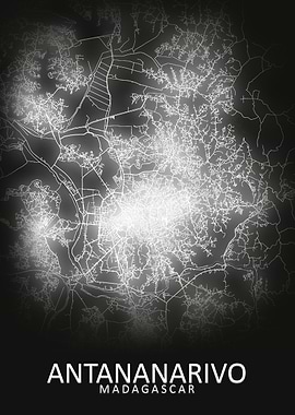 Antananarivo LED City Map