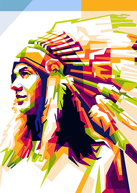 Apache Girl Pop Art