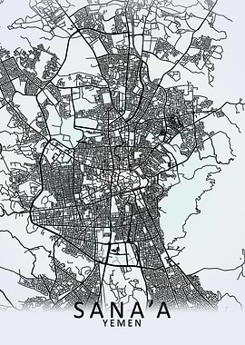 Sanaa Yemen City Map