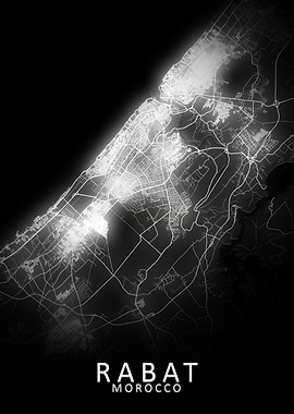 Rabat LED Glow City Map