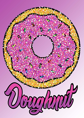 Pointillize doughnut