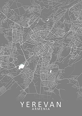 Yerevan Armenia City Map
