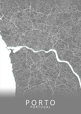 Porto Portugal City Map