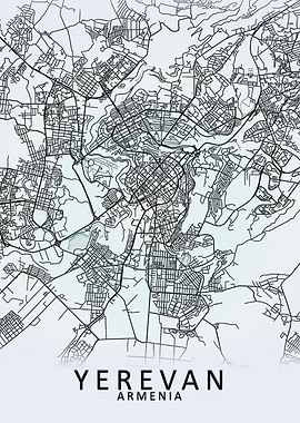 Yerevan Armenia City Map
