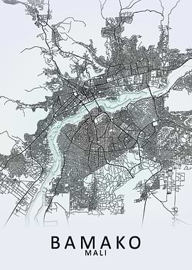 Bamako Mali City Map