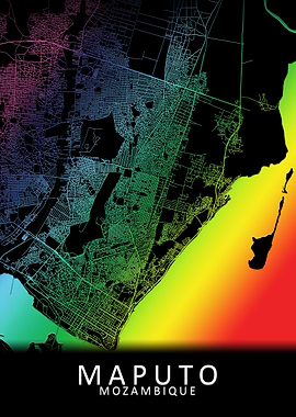 Maputo Mozambique City Map