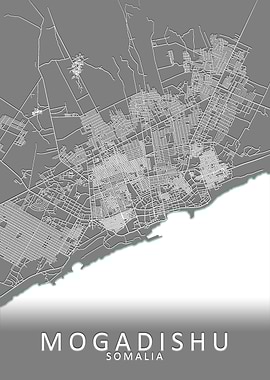 Mogadishu Somalia City Map