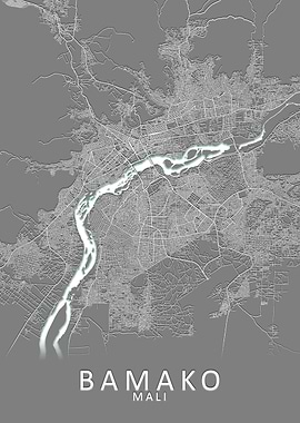 Bamako Mali City Map