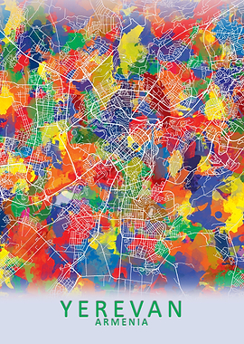 Yerevan Armenia City Map