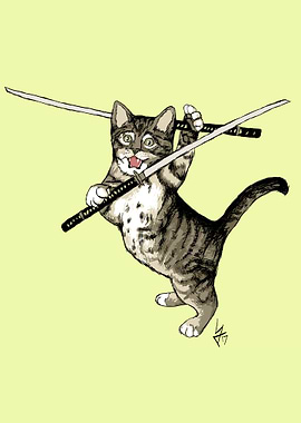 Samurai Cat