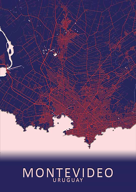 Montevideo Uruguay Map