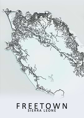 Freetown Sierra Leone Map