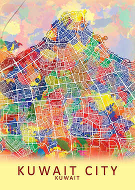 Kuwait City Map