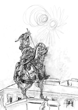 Bronze Horse pencil