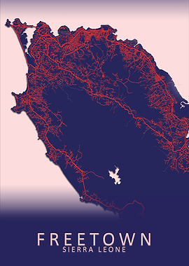 Freetown Sierra Leone Map