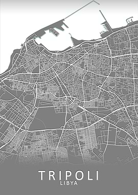 Tripoli Libya City Map