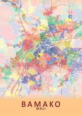 Bamako Mali City Map
