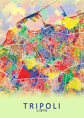 Tripoli Libya City Map