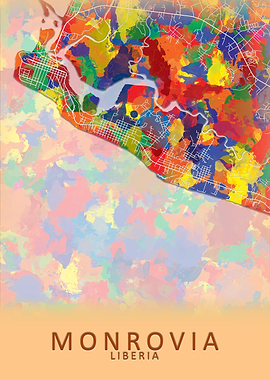 Monrovia Liberia City Map