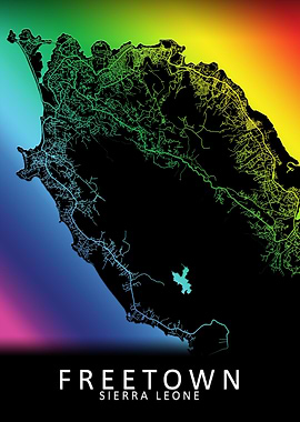 Freetown Sierra Leone Map
