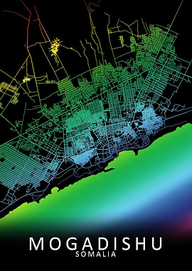 Mogadishu Somalia City Map